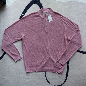 NWT Peter Millar Half-Zip Crown Sweater Size XXL Lyche Pima Cotton Merino Wool
